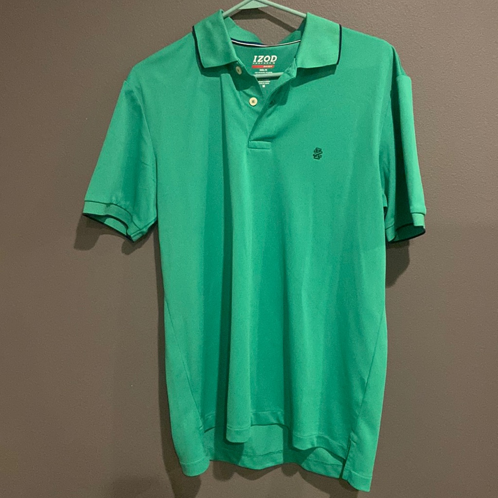 Izod Mens Green Polo